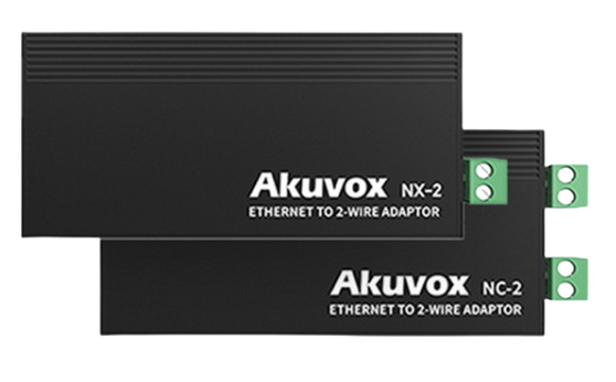 Akuvox 2-Wire Adapter Kit (NC-2 + NX-2) – PoE Output & Long-Distance
