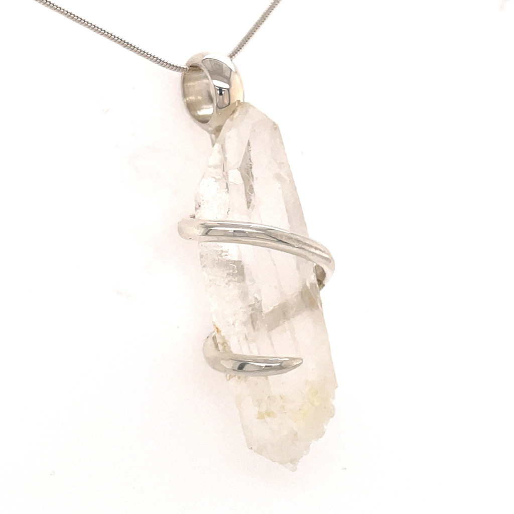 Clear Quartz Crystal Pendant (M1239)