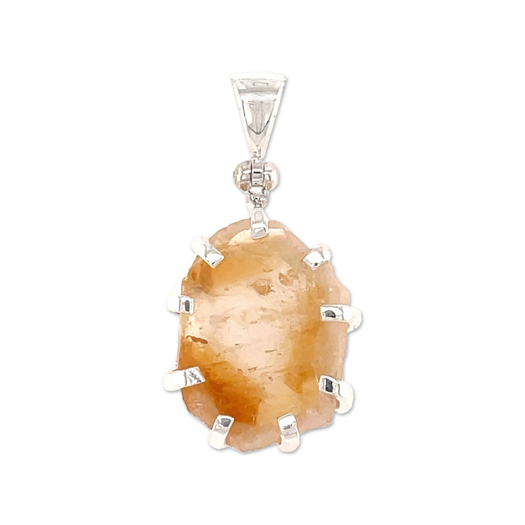 Sliced Citrine Crystal Pendant (SB2215)