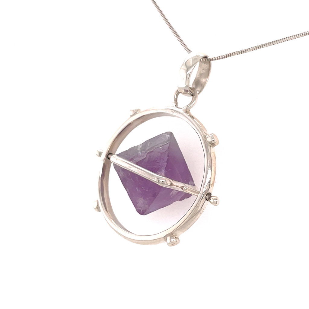 Fluorite Pendant Necklace (SB2461)