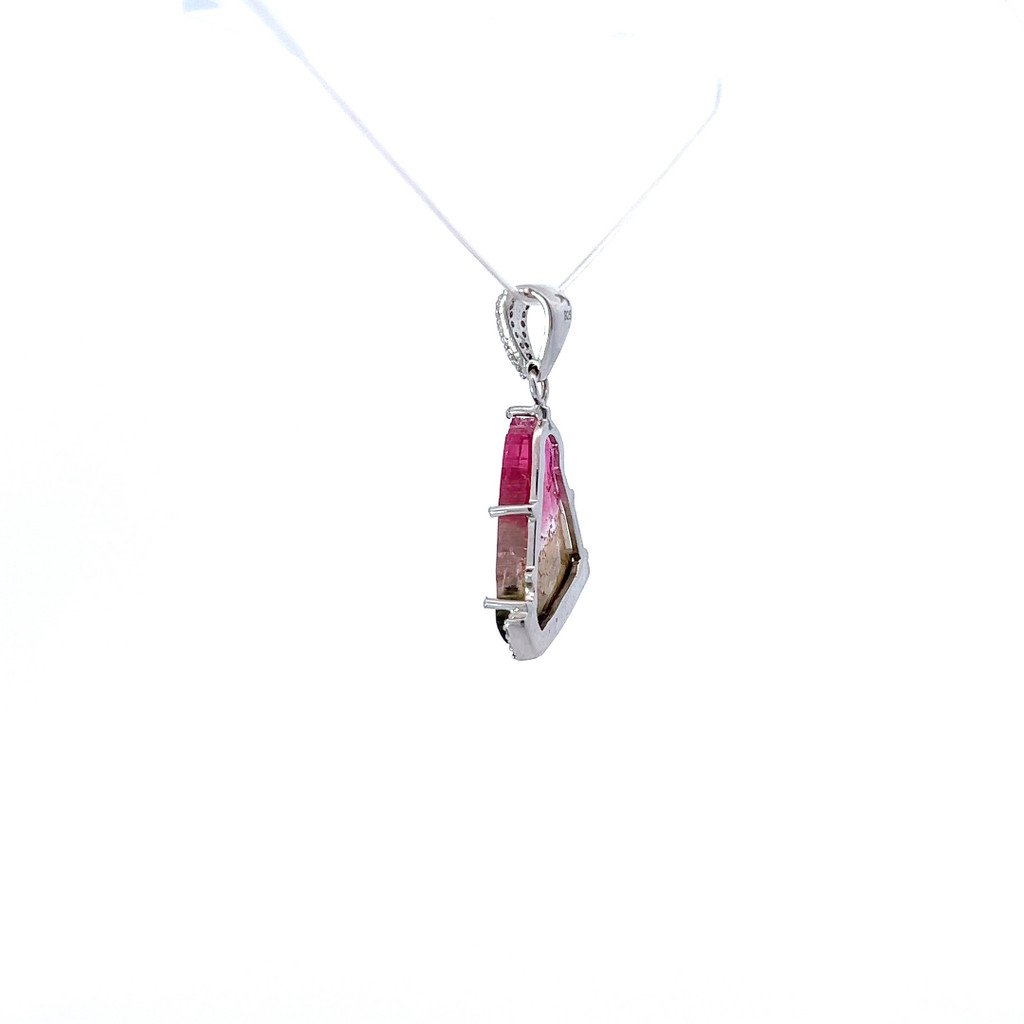 Watermelon Tourmaline Topaz Pendant (SB1762)