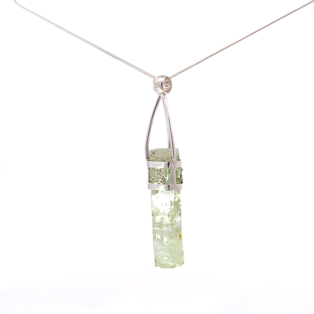 Heliodor Crystal Pendant Necklace (SE1249)