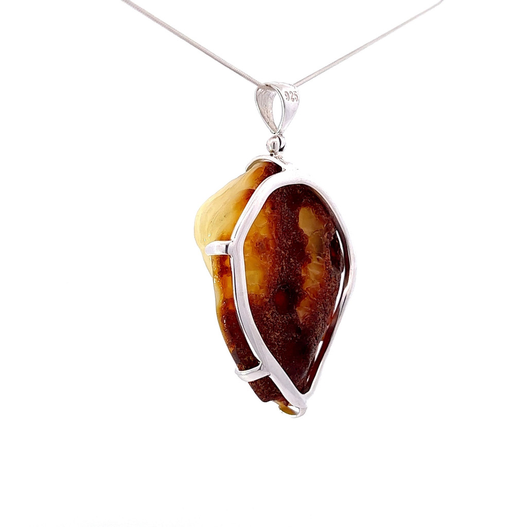 Carved Goddess Amber Pendant (SB2464)