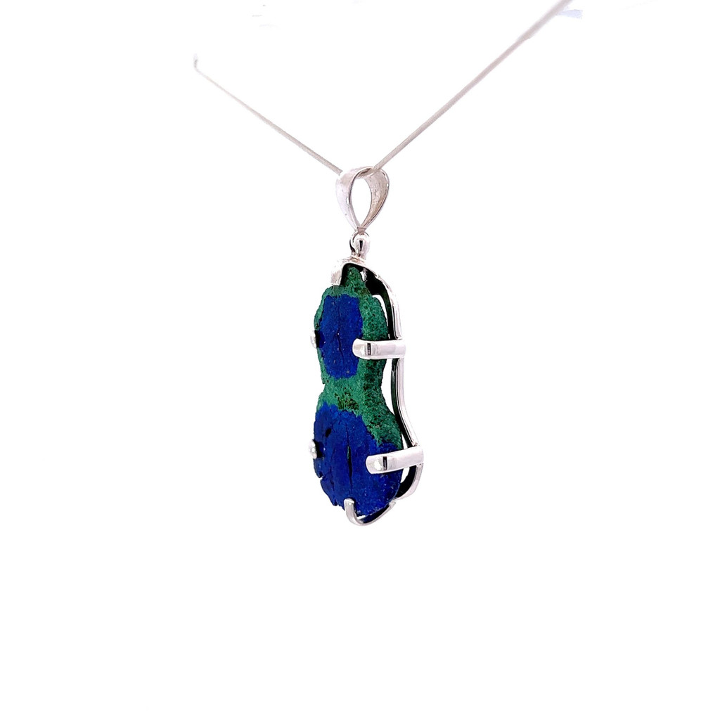 Azurite Malachite Pendant Necklace (SB2016)