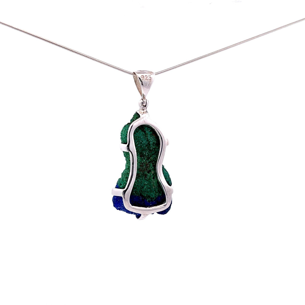 Azurite Malachite Pendant Necklace (SB2016)