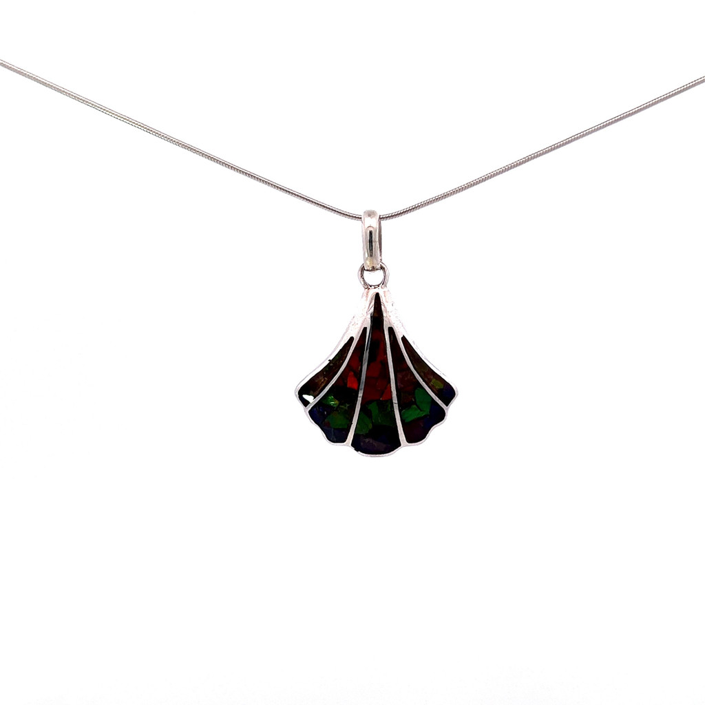 Ammolite Pendant Necklace (SB1386)