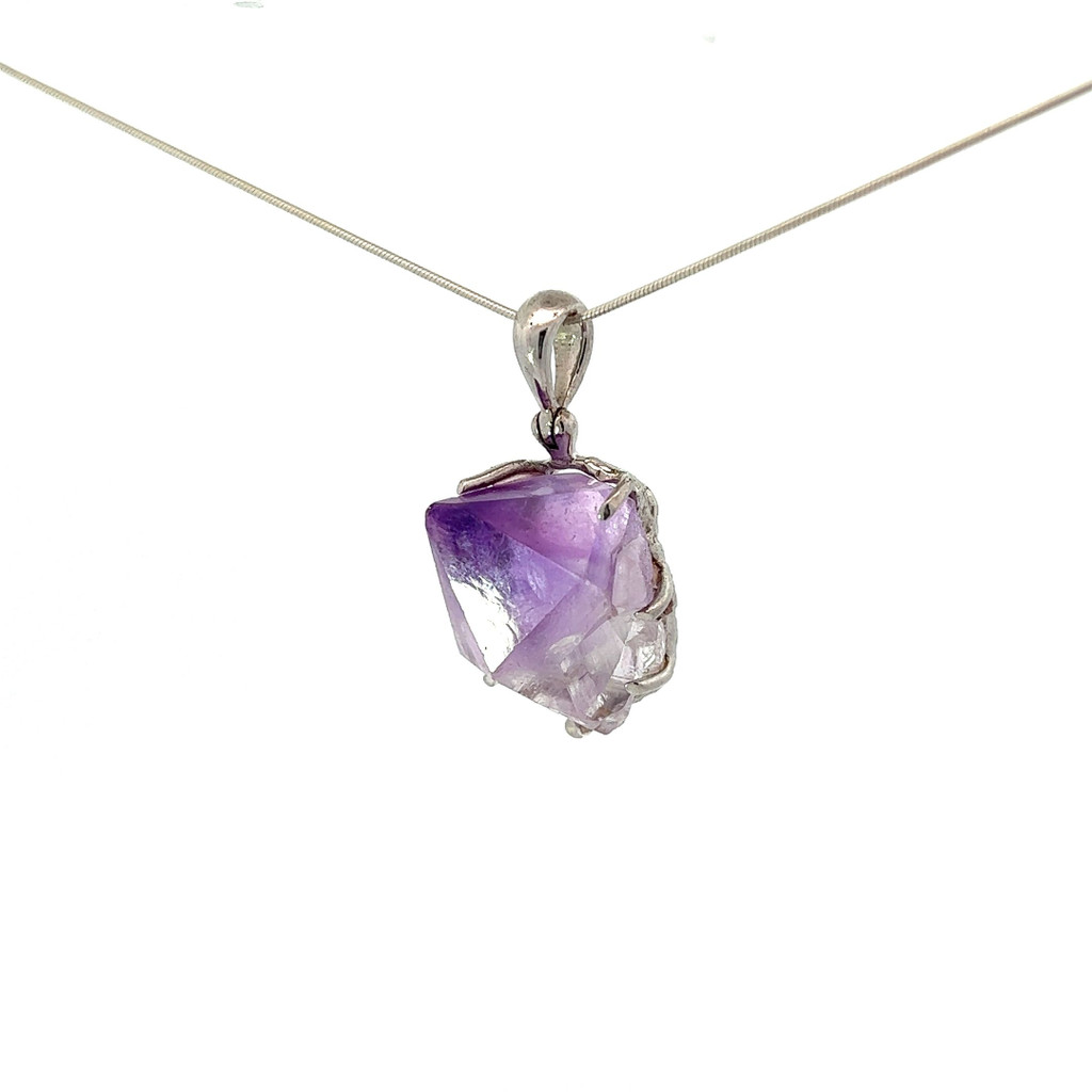 Amethyst Crystal Pendant Necklace (SB2655)