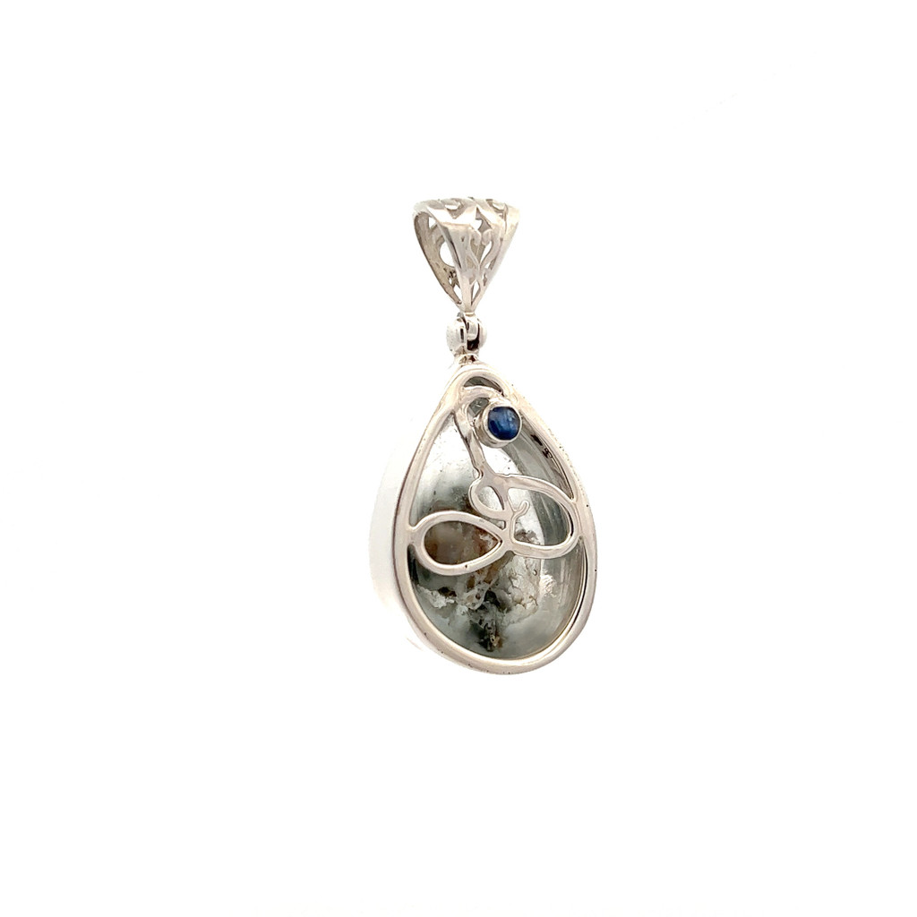 Actinolite In Quartz Pendant Necklace (AE1175)