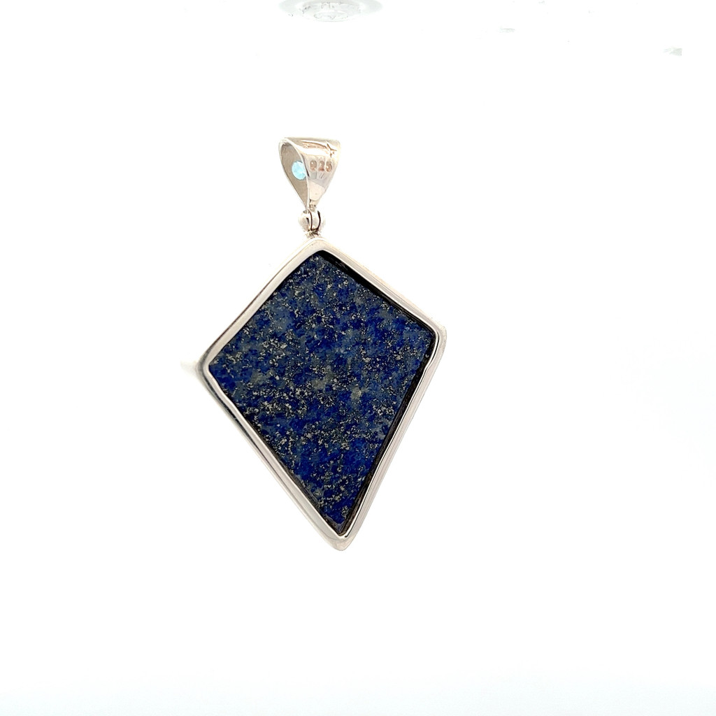Carved Dragon Lapis Lazuli Pendant Necklace
