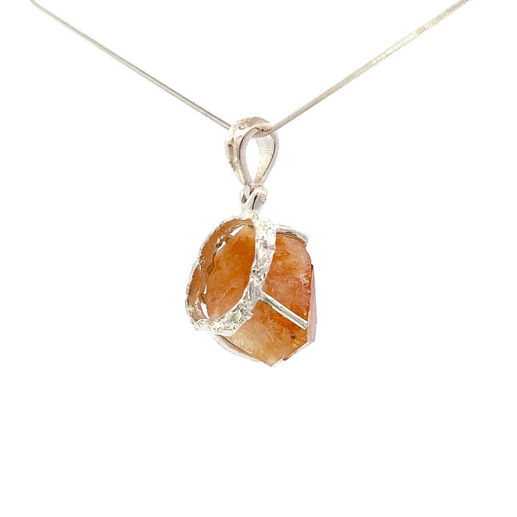 Citrine Pendant Necklace (M1010)