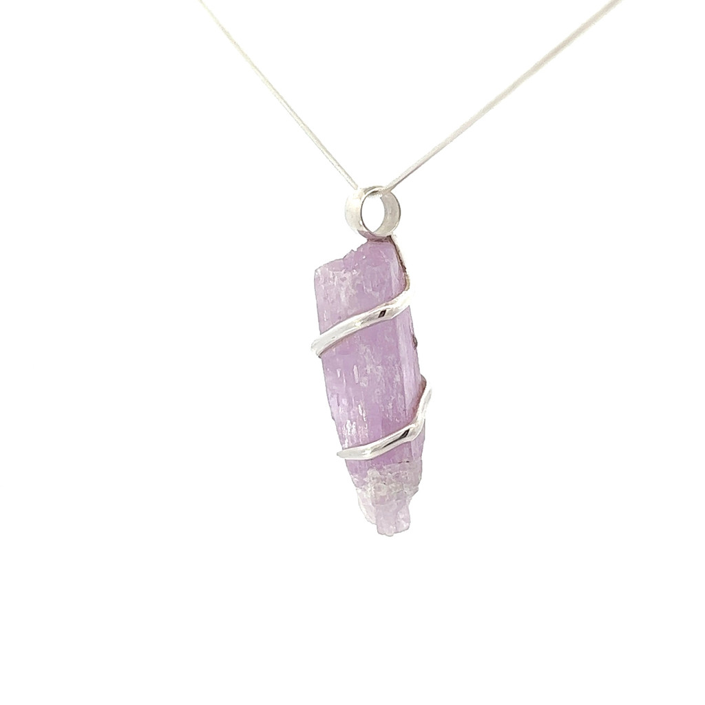 Kunzite Crystal Pendant Necklace (SE1197)