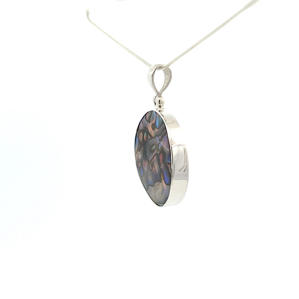 Abalone Shell Pendant Necklace (SB1073)