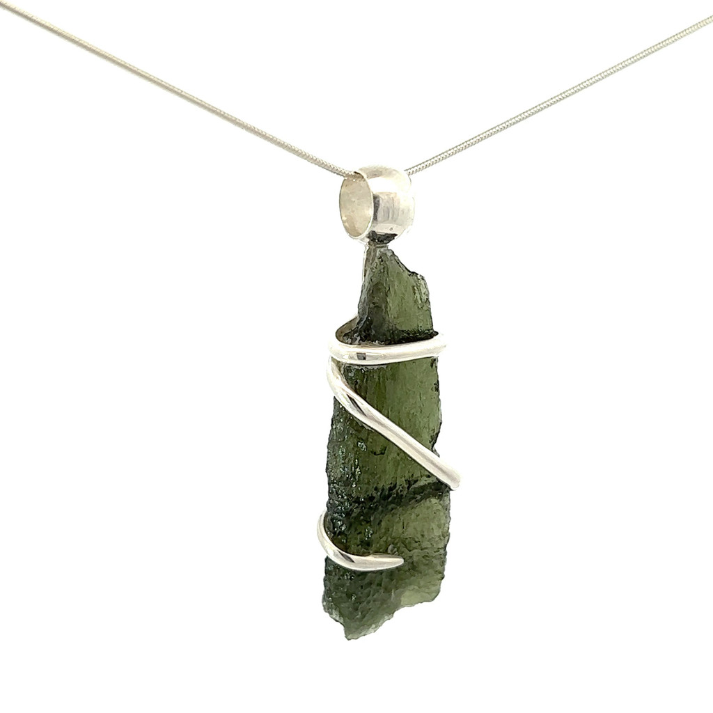 Moldavite Pendant Necklace (M1060)