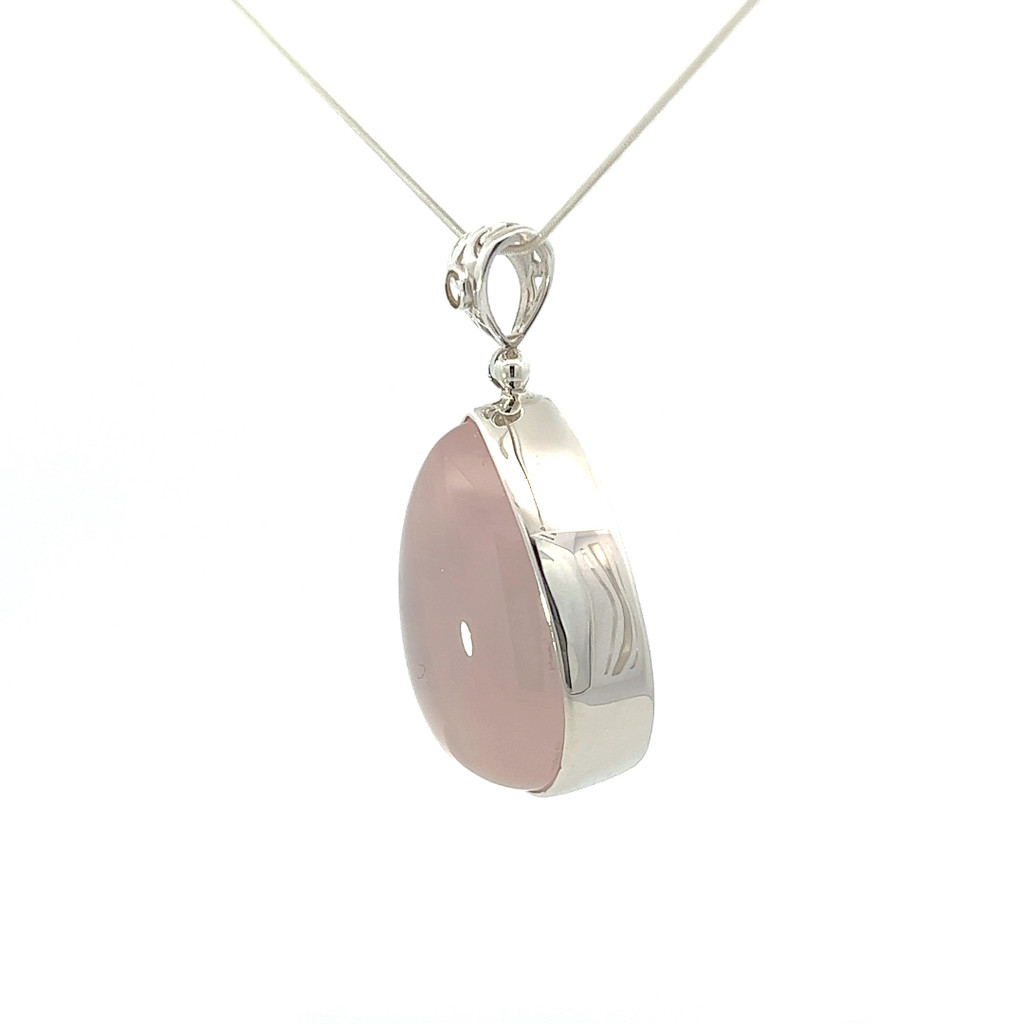 Rose Quartz Pendant Necklace (M1310)