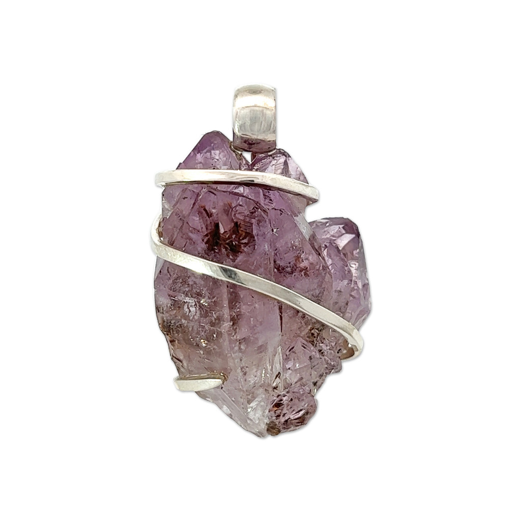 Amethyst Crystal Pendant Necklace (SE1040)