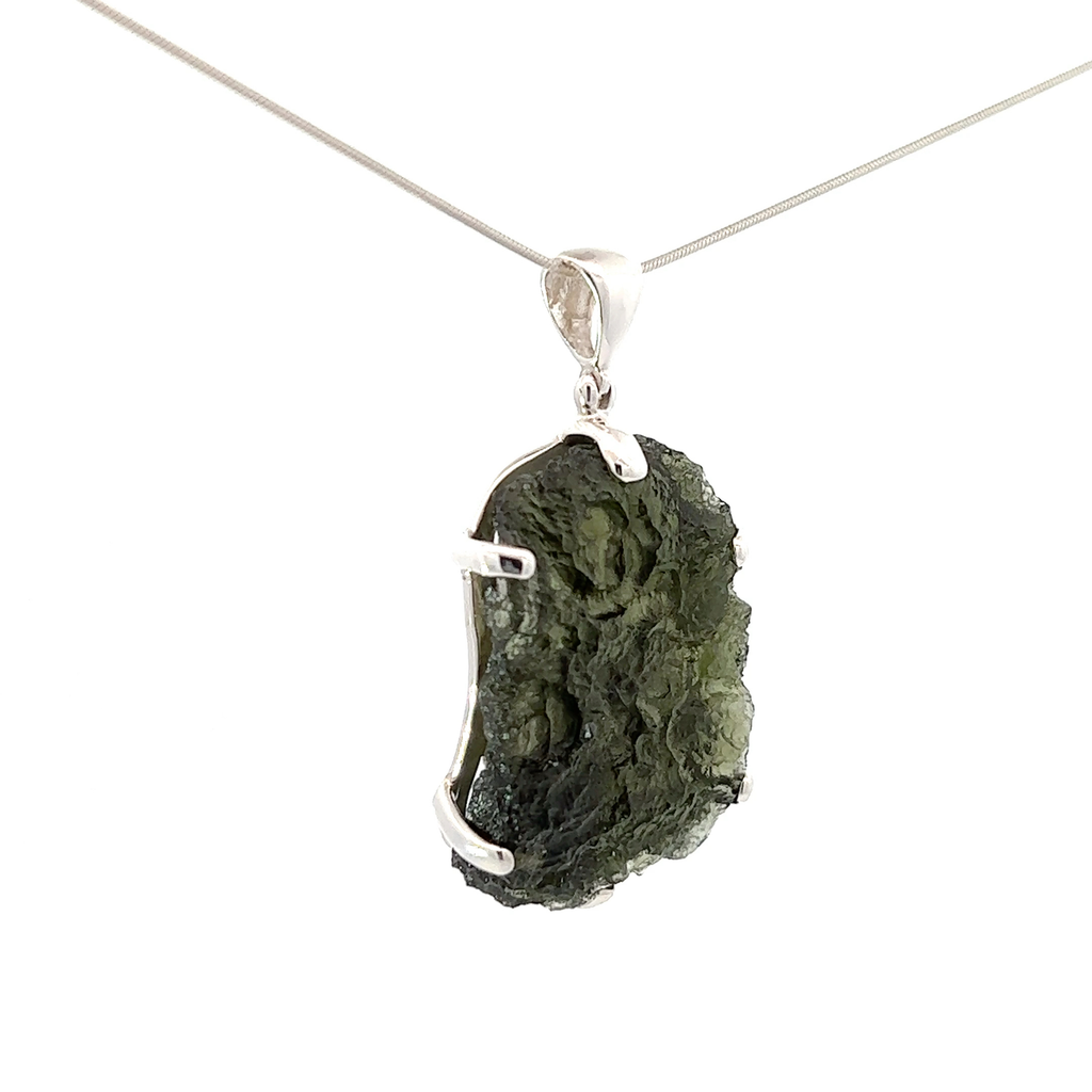 Moldavite Crystal Pendant Necklace (FA2023)