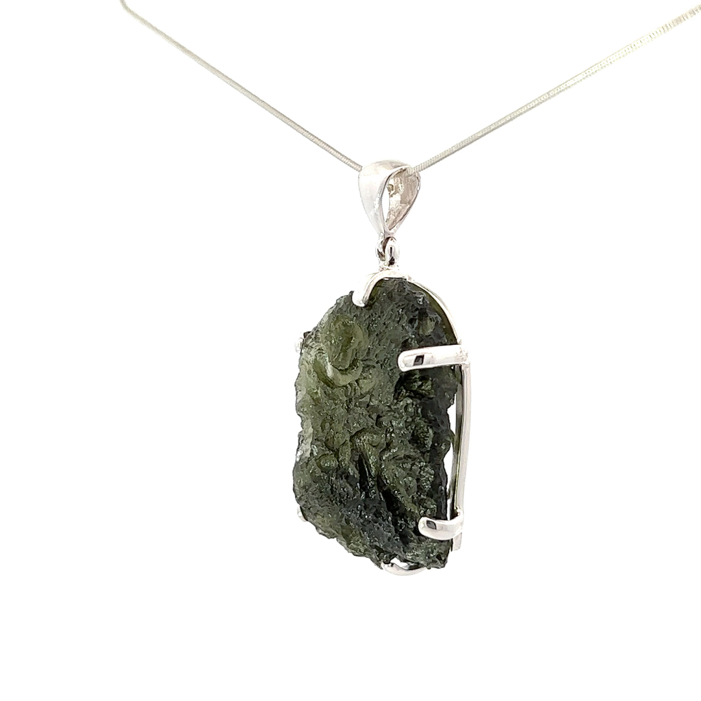 Moldavite Crystal Pendant Necklace (FA2023)