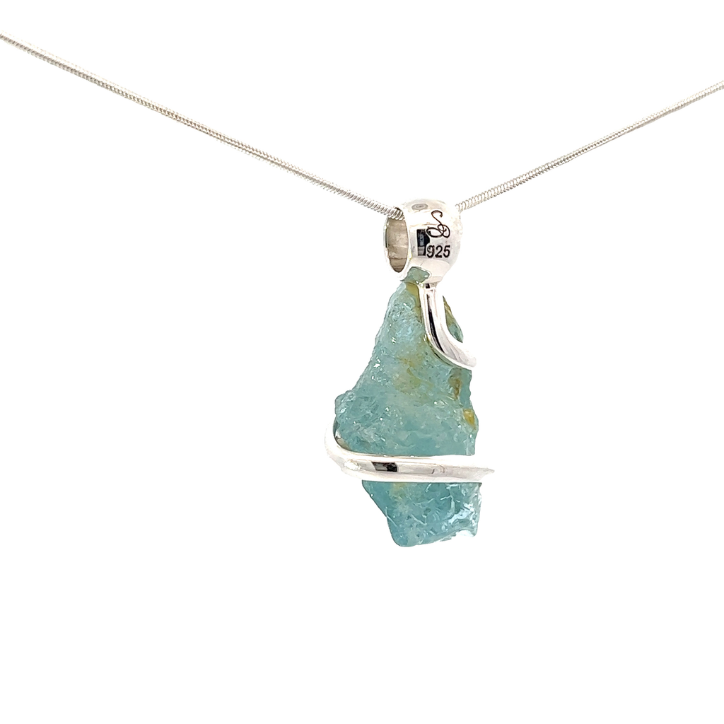 Aquamarine Pendant Necklace (T1007)