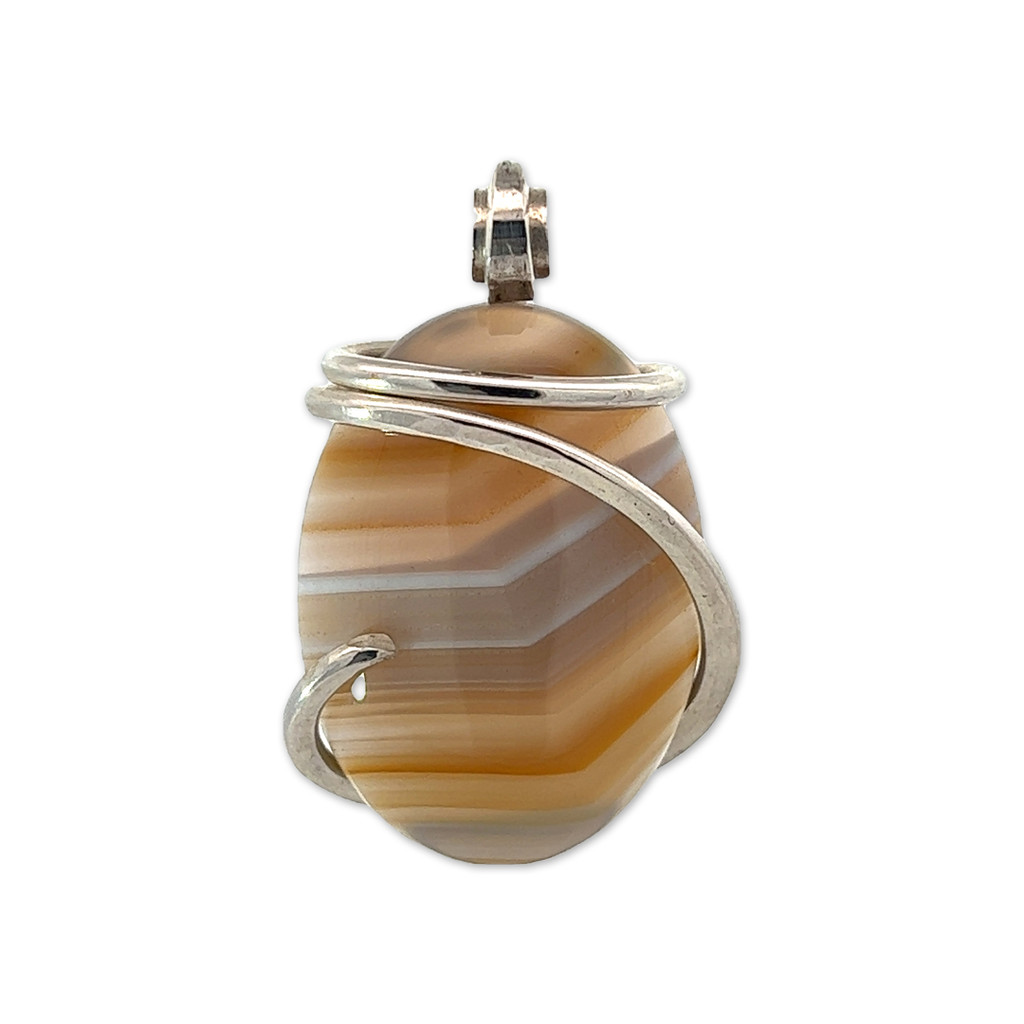 Agate Pendant Necklace (M1470)