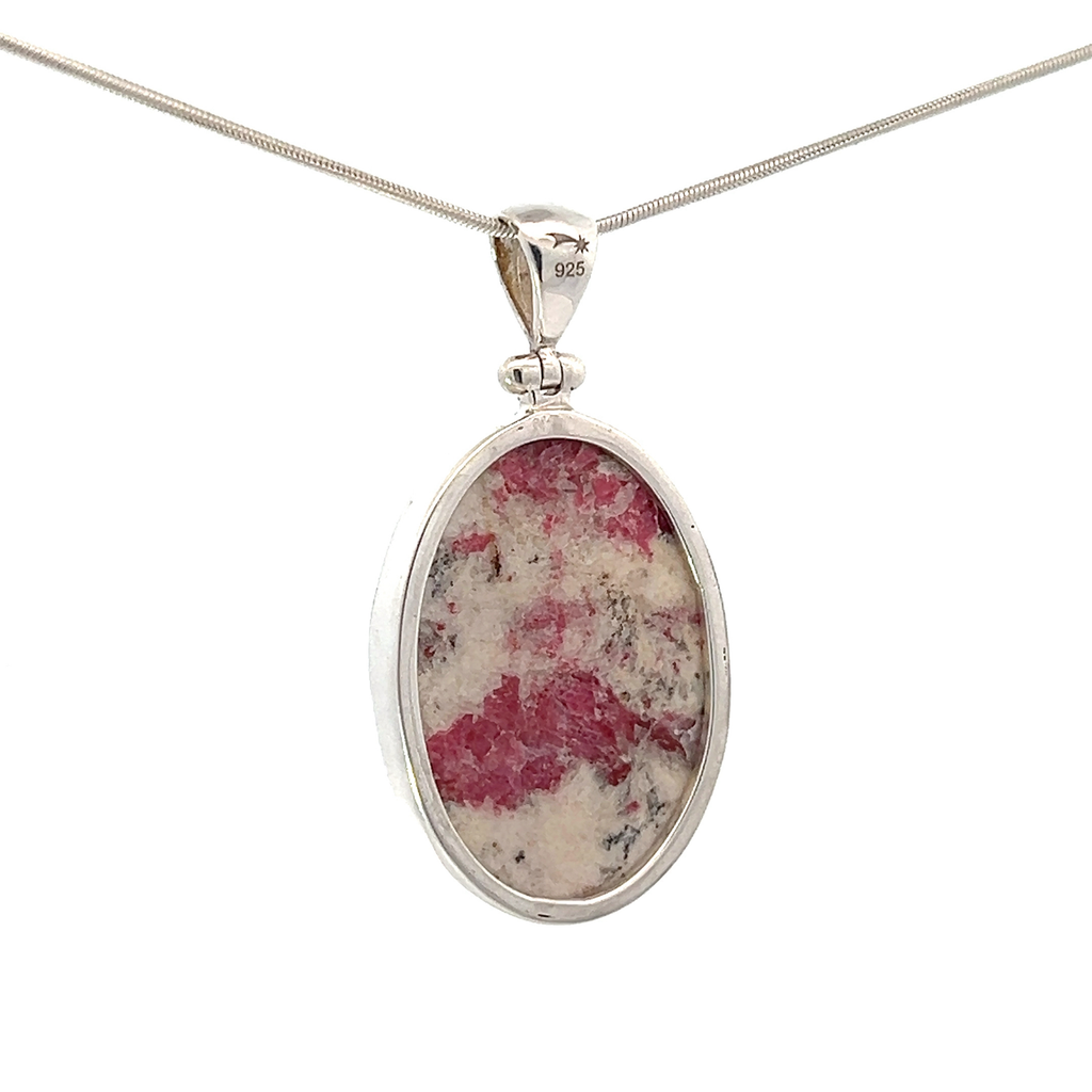 Cinnabar Crystal Pendant Necklace (SB2791)