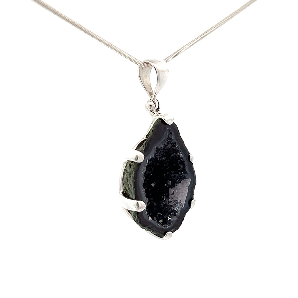 Agate Geode Pendant Necklace (SB2459)