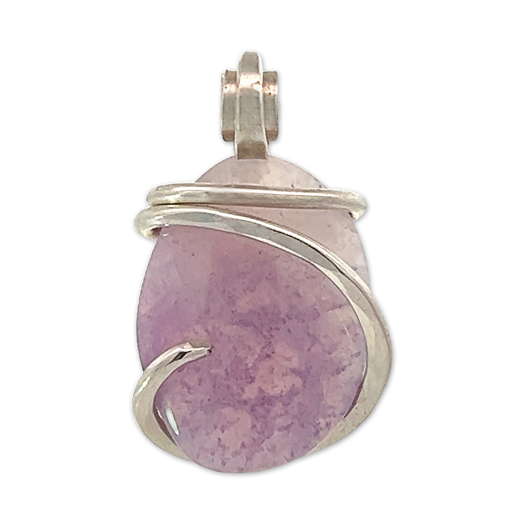 Purple Opal Pendant Necklace (M1093)