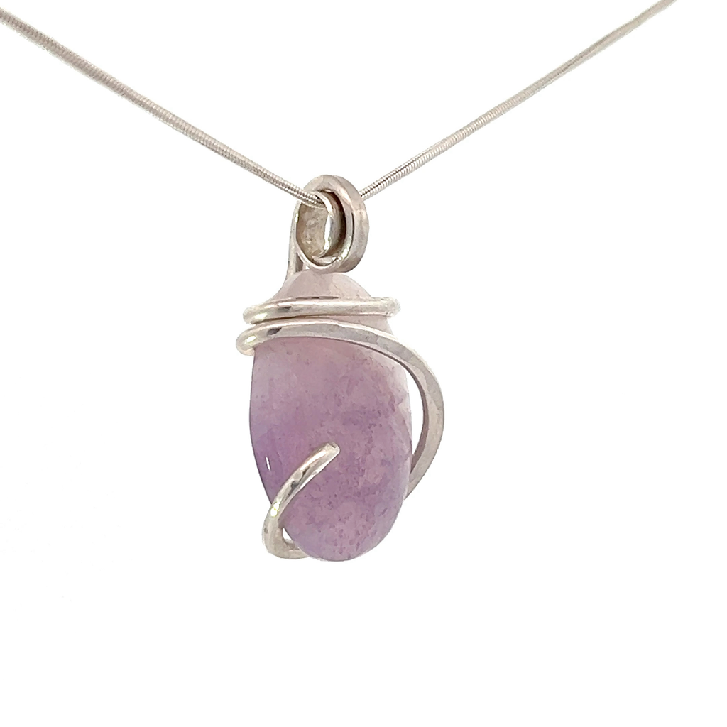 Purple Opal Pendant Necklace (M1093)