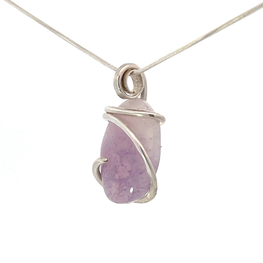 Purple Opal Pendant Necklace (M1093)