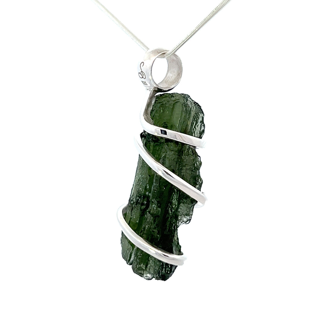 Moldavite Crystal Pendant Necklace (SE1035)