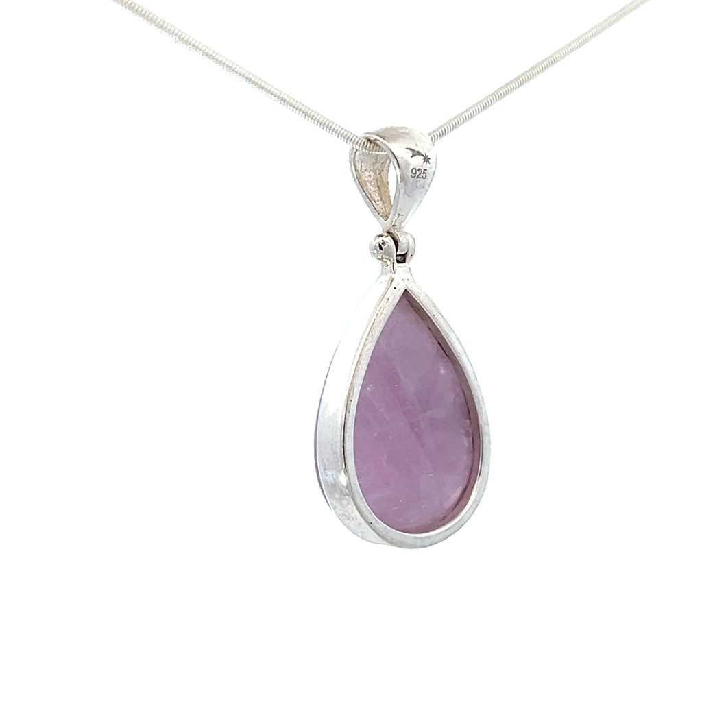 Polished Kunzite Pendant Necklace (SB1285)