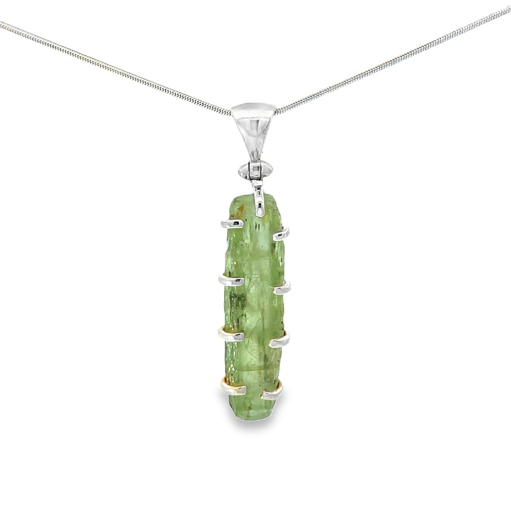 Rough Green Kyanite Pendant (SB3244)