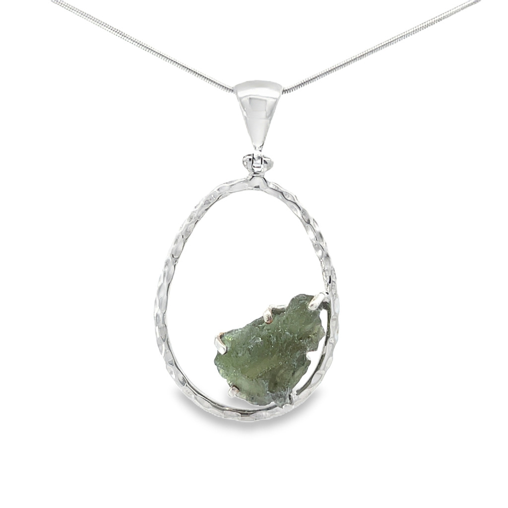 Moldavite Crystal Pendant Necklace (SB1006)