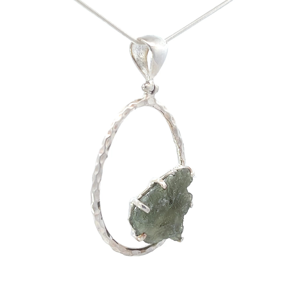 Moldavite Crystal Pendant Necklace (SB1006)