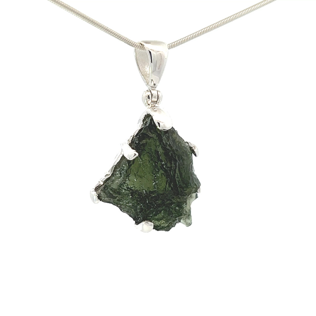 Moldavite Pendant Necklace (SB1778)
