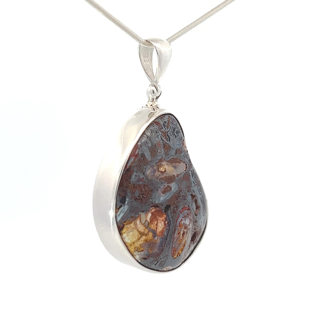 Boulder Opal Pendant Necklace (FA2159)