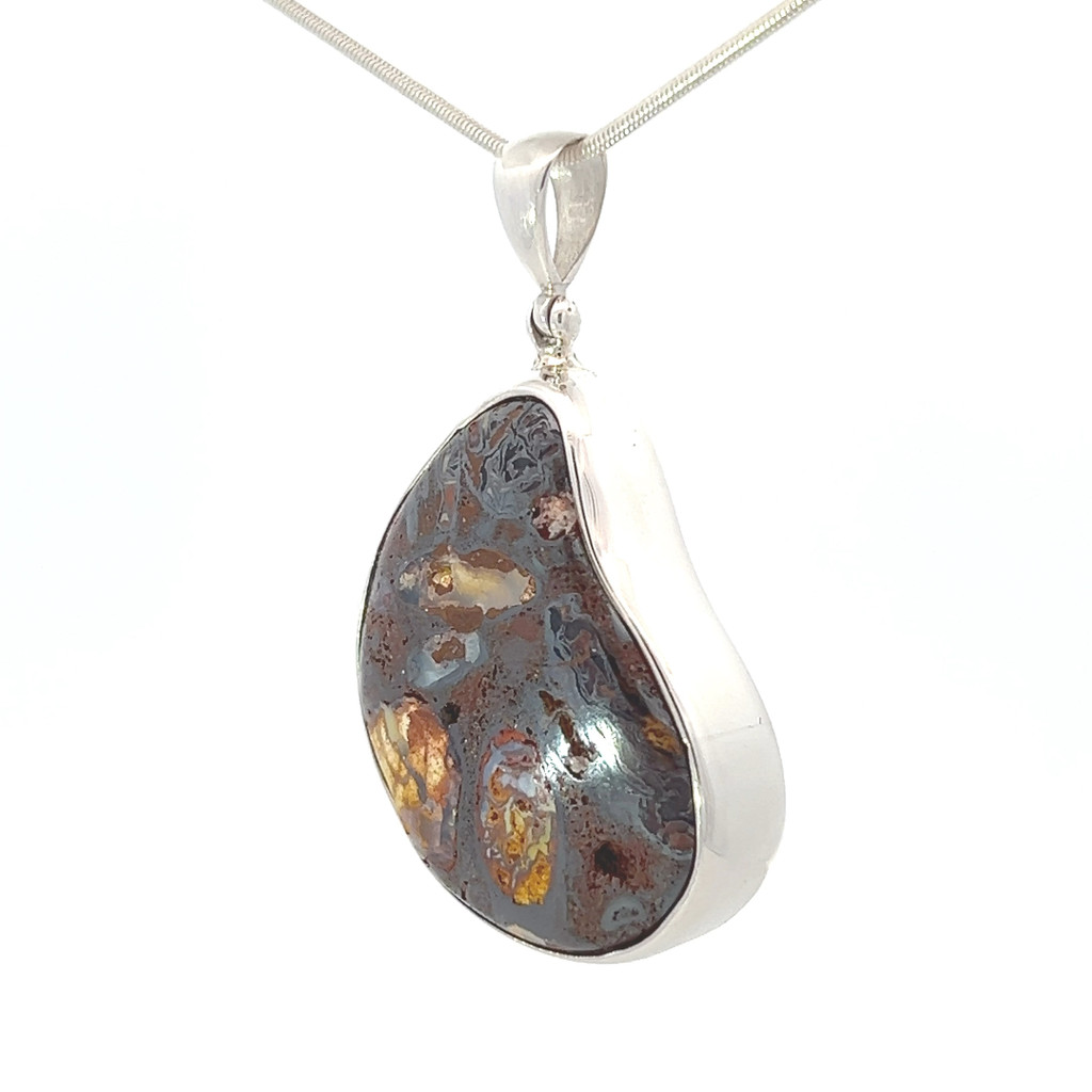 Boulder Opal Pendant Necklace (FA2159)