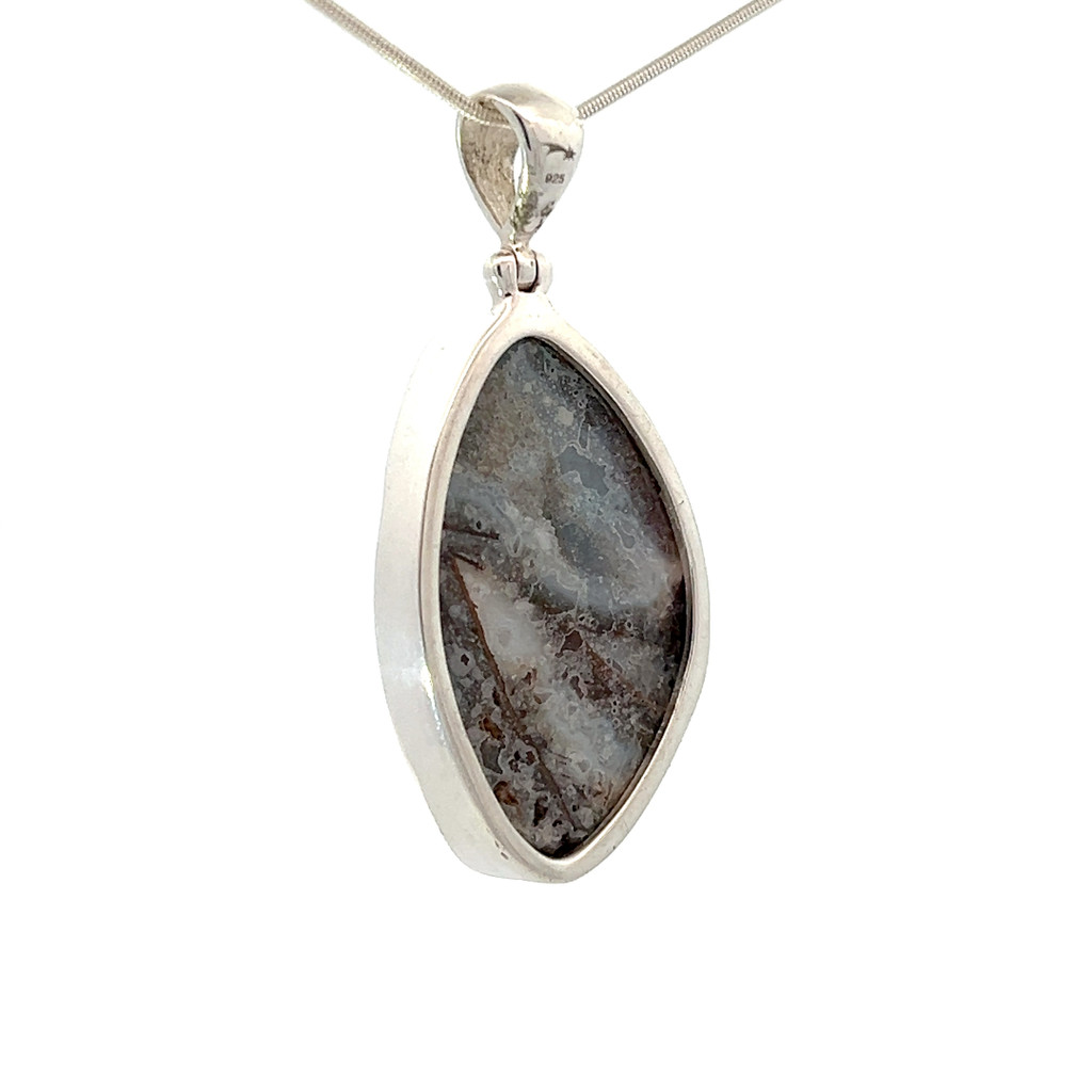 Quartz Druzy Pendant Necklace (SB1790)