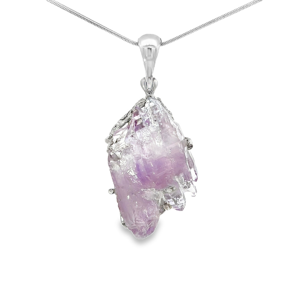 Amethyst Crystal Pendant Necklace (SB3281)