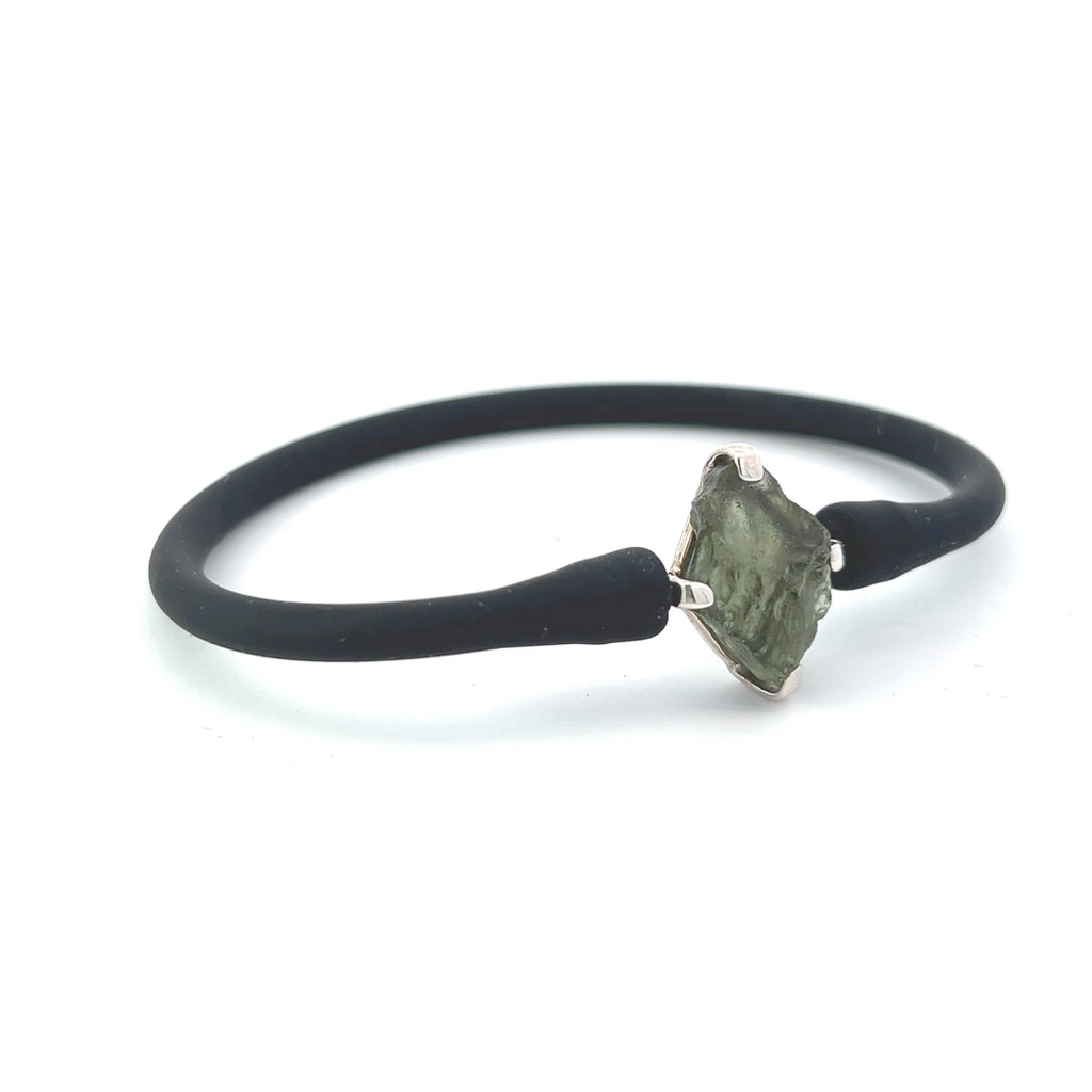 Moldavite Silicone Bracelet (SB1140)