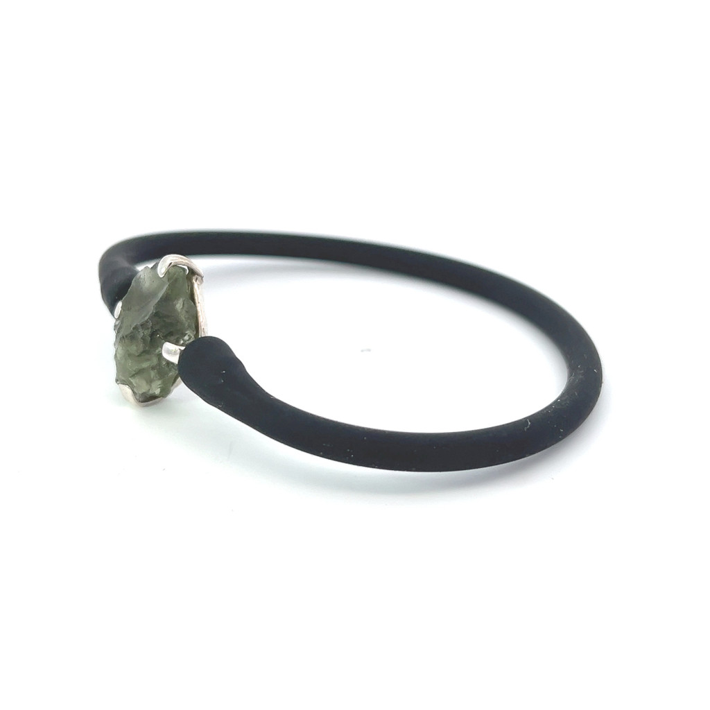 Moldavite Silicone Bracelet (SB1140)