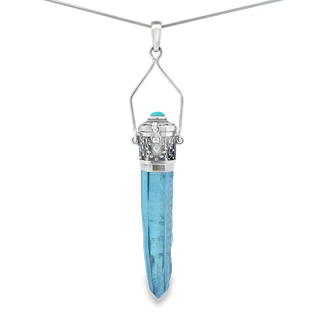 Aqua Aura Turquoise Pendant (SB2884)