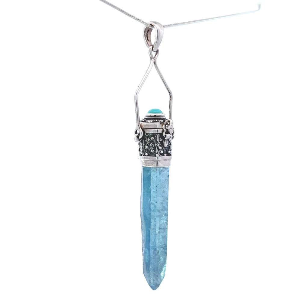 Aqua Aura Turquoise Pendant (SB2884)