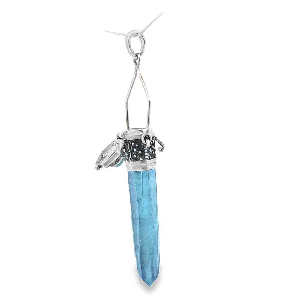 Aqua Aura Turquoise Pendant (SB2884)