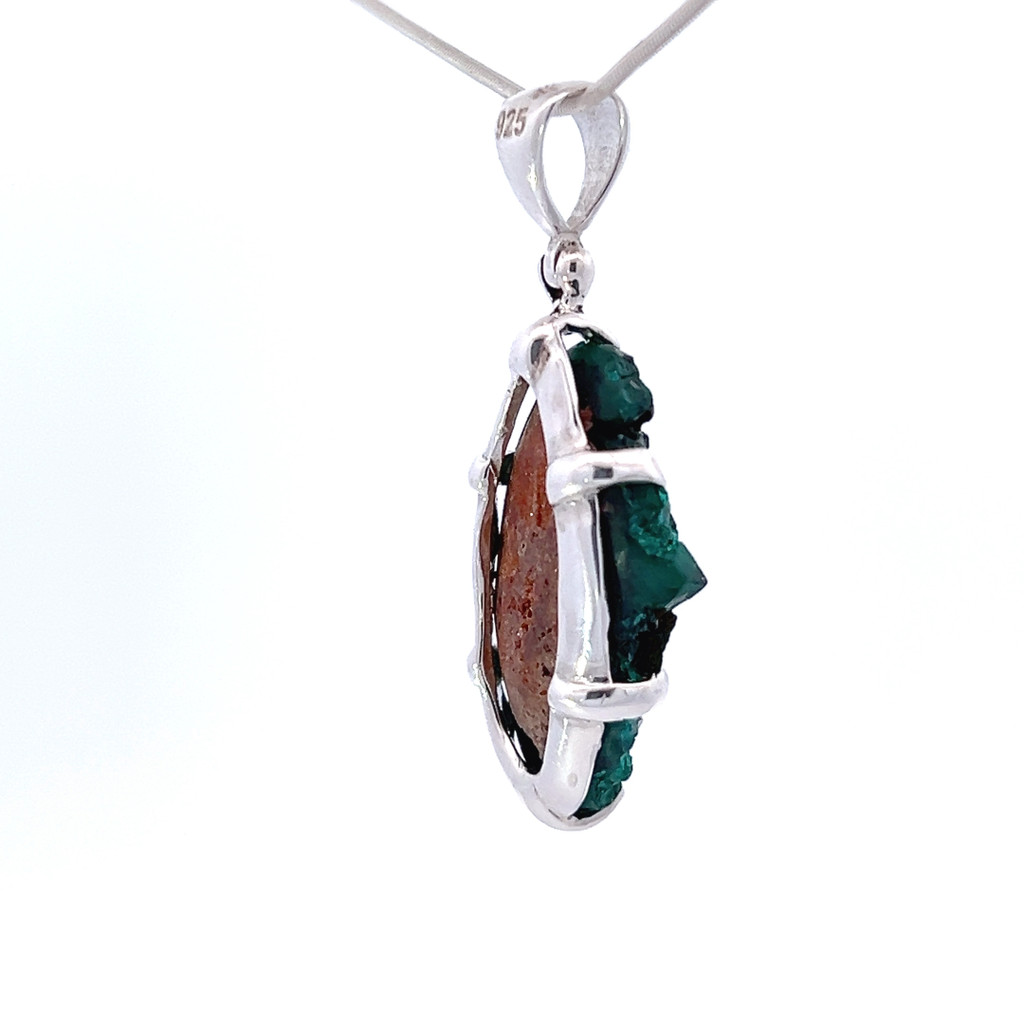 Dioptase Pendant Necklace (SB1223)