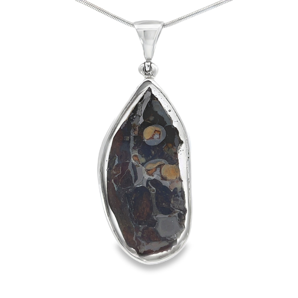 Sericho Pallasite Meteorite Pendant (SB2014)