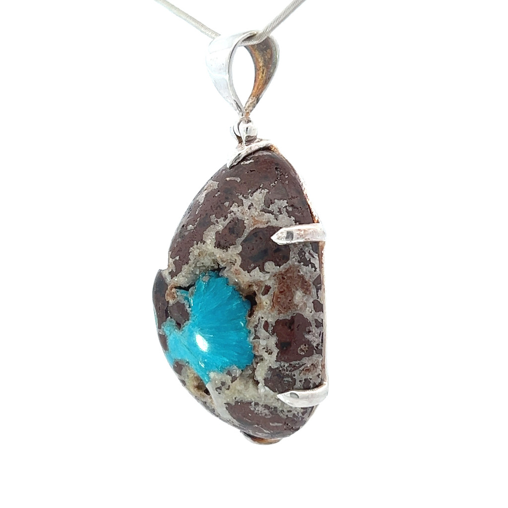 Cavansite Pendant Necklace (SB1827)