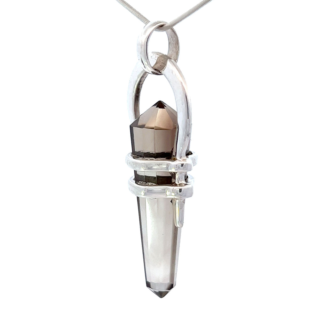 Smokey Quartz Pendant Necklace (SB2637)