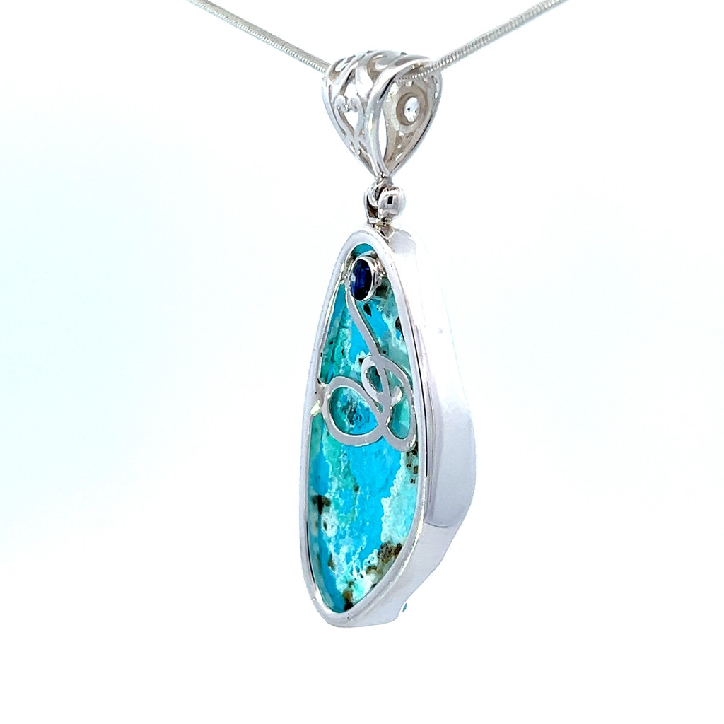 Hemimorphite Pendant Necklace (SE1529)
