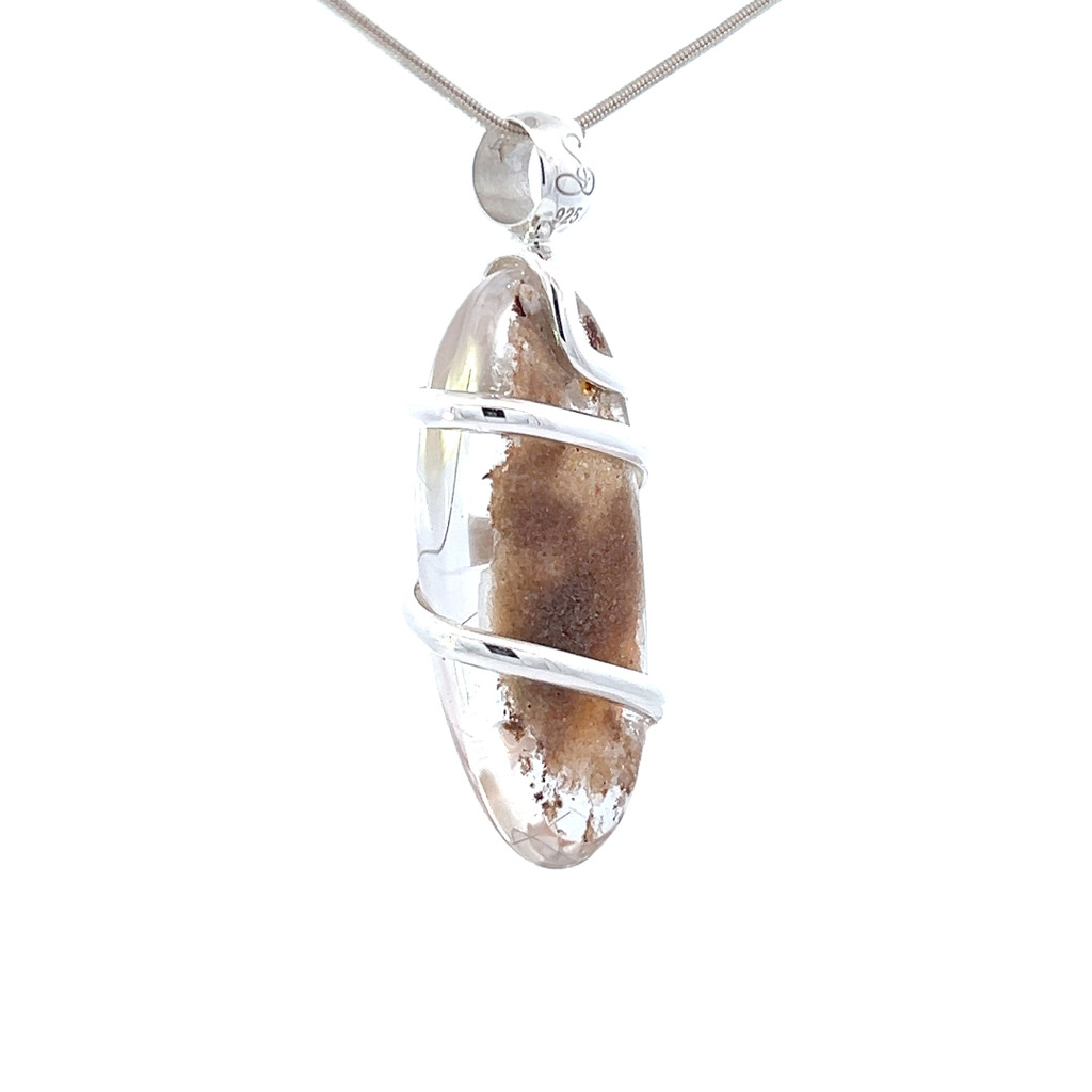 Lodalite Quartz Pendant Necklace (SE1235)