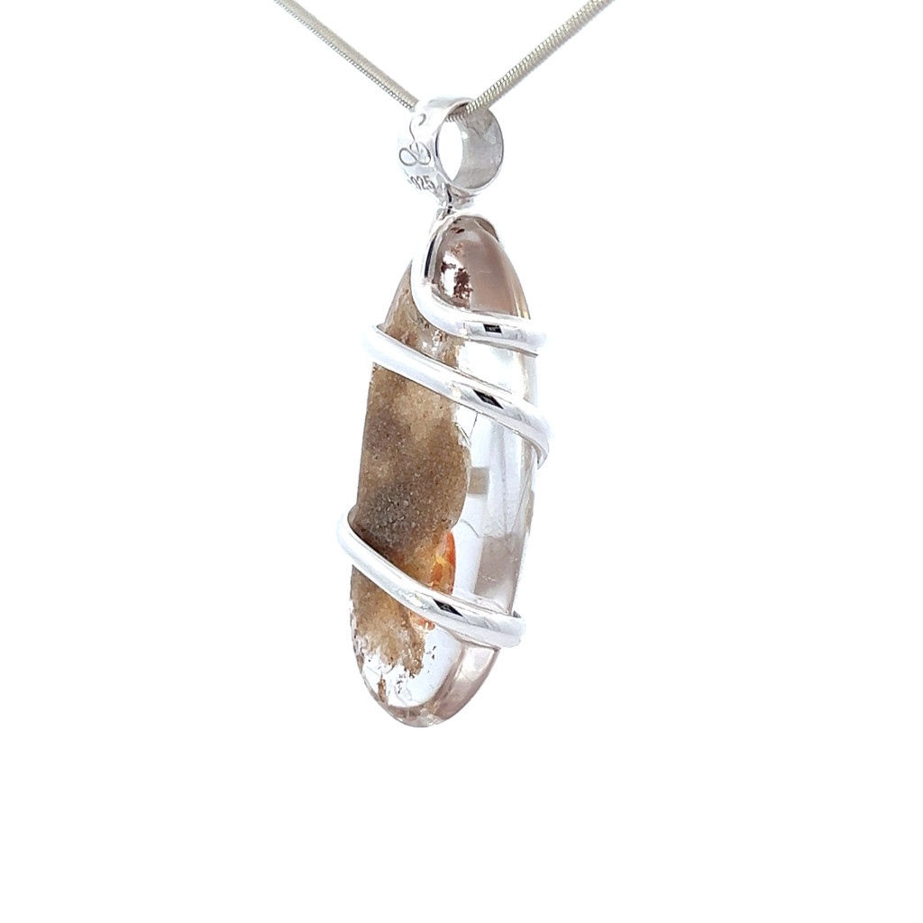 Lodalite Quartz Pendant Necklace (SE1235)